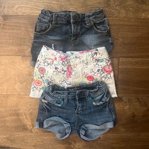 Girls 6/6X Denim Shorts - Set of 4